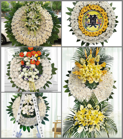 山东青岛平度市田庄镇花圈速递